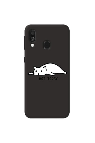 Other Samsung A40 Not Today Black Colored Silicone TPU Θήκη