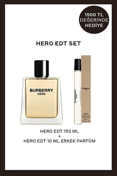 BURBERRY Hero EDT 150 ml + Hero EDT 10 ml Erkek Parfüm Set