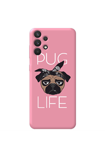 Other Samsung A32 4G Pug Life Pink Colored Silicone TPU Θήκη
