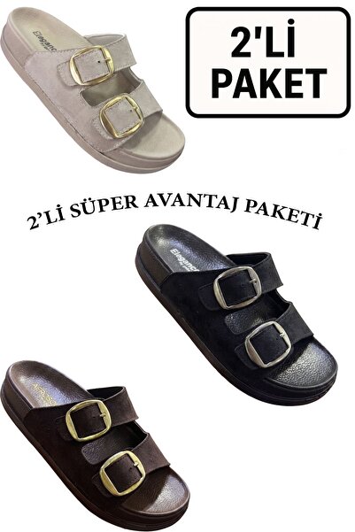 AlbiShoes 2-Piece Super Advantage Package Women's Adjustable Double Buckle Su...