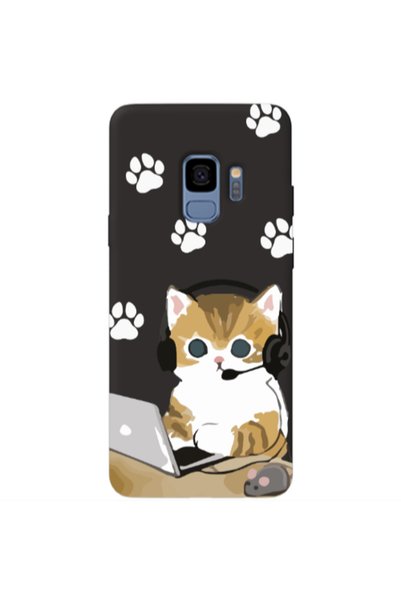 Other Samsung S9 Plus Call Center Black Colored Silicone TPU Θήκη