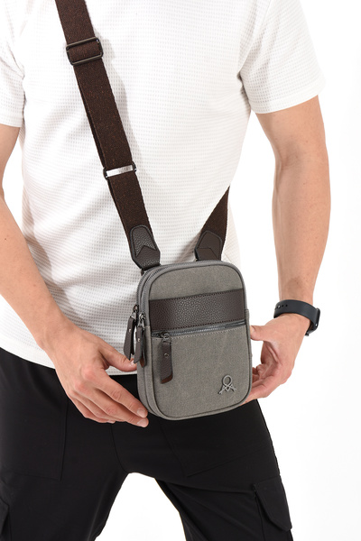 MEGA ÇANTA Men's Canvas Hand Cross Shoulder Messenger Bag