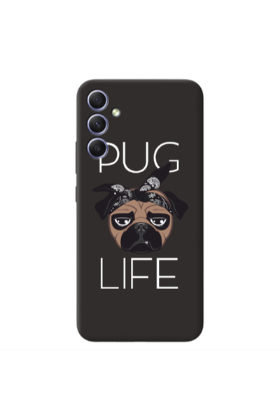 Other Samsung A34 Pug Life Black Colored Silicone TPU Θήκη
