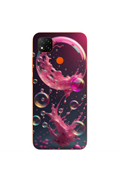 Other Xiaomi Redmi 9c Pink balloon Transparent Silicone TPU Θήκη