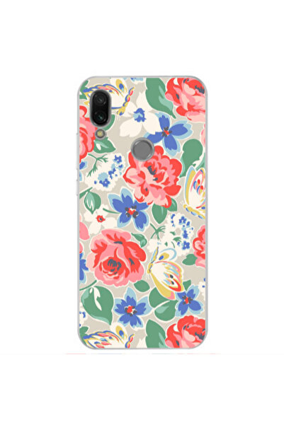 Other Xiaomi Redmi Note 7 Lady roses Transparent Silicone TPU Θήκη