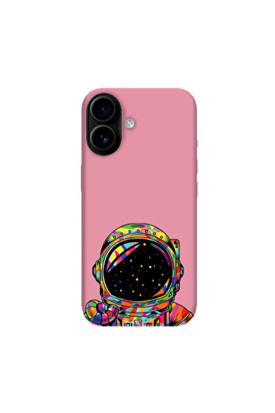 Other Apple Iphone 16 plus Astronaut 209 Pink Colored Silicone TPU Θήκη