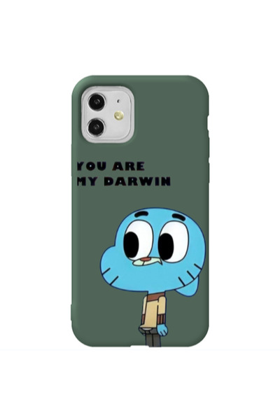 Other Apple iPhone 11 You are my darwin Dark Green Colored Silicone TPU Θήκη