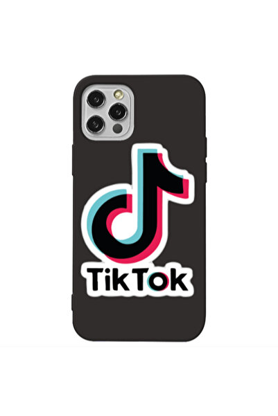 Other Apple iPhone 12 Pro Max Tik Tok Black Colored Silicone TPU Θήκη