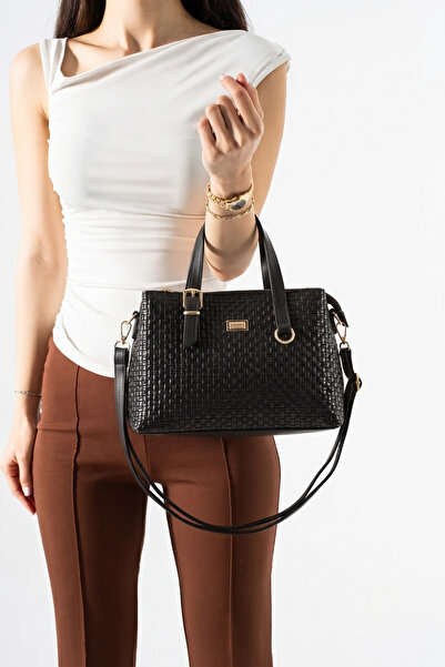 Sanmorris Sn 1445 Women's Shoulder Bag Handbag Crossbody Bag Wicked Black