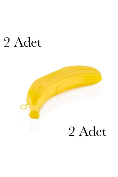 Mons 2 Pieces Banana Storage Container Banana-Shaped Storage Carrying Contain...