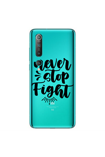 Other Xiaomi Mi 10 Never stop fight Transparent Silicone TPU Θήκη