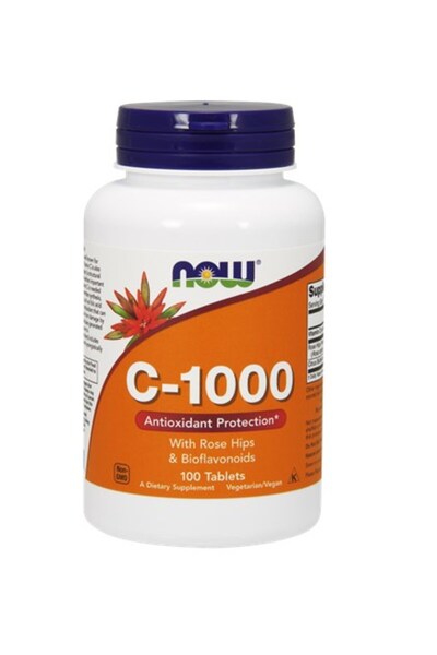 Now | Vitamin C 1000 mg με Aγριοτριανταφυλλιά &amp; Bιοφλαβονοειδή | 100tab.