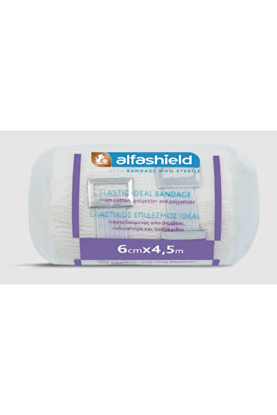 Alfashield | Ελαστικός Επίδεσμος Ideal Bandage 6cm x 4.5m | 1Τμχ