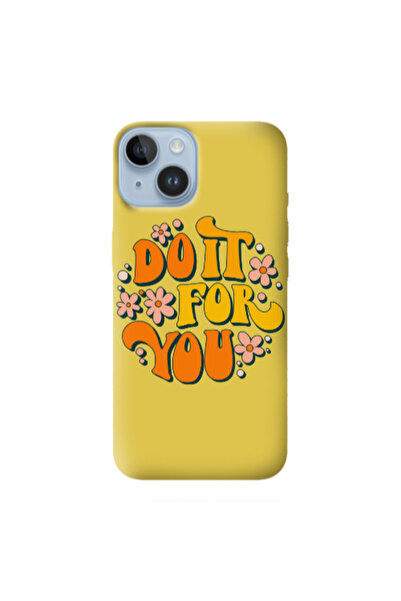 Other Apple iPhone 14 Plus Do it For You Yellow Colored Silicone TPU Θήκη