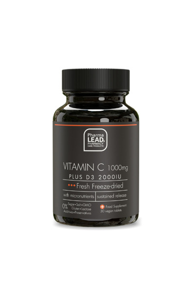 PharmaLEAD | Black Range Vitamin C 1000mg Plus D3 2000IU | 30 φυτικές κάψουλες