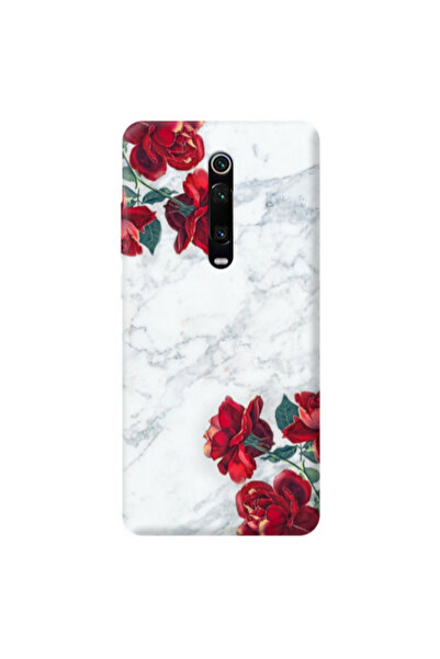 Other Xiaomi Mi 9T Marble and roses Transparent Silicone TPU Θήκη