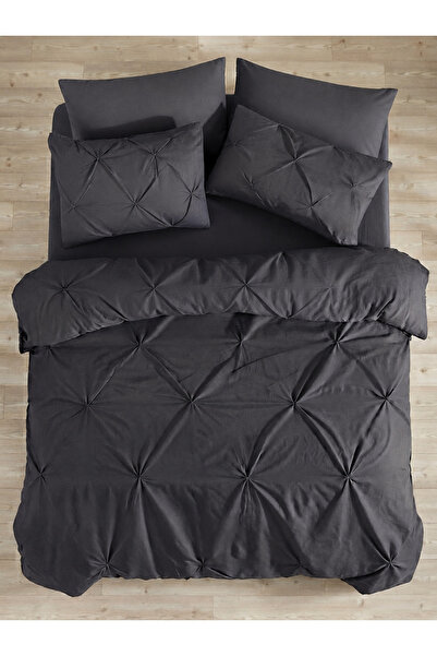 Naturel Collection Double Pleated Duvet Cover Set Exlusive with 4 Pillows