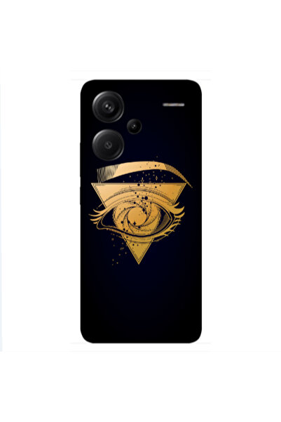 Other Xiaomi Redmi Note 13 Pro+ 5G Triangular gold eye Transparent Silicone T...