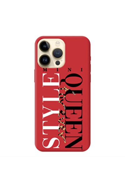 Other Apple iPhone 13 Pro Max Mini Quen Forever Red Colored Silicone TPU Θήκη