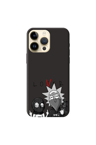 Other Apple iPhone 13 Pro Max Rick Loser Black Colored Silicone TPU Θήκη