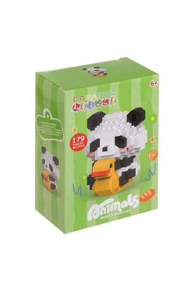 Z Store Blocuri de construcție creative Figurină Mini Panda - 179 Piese
