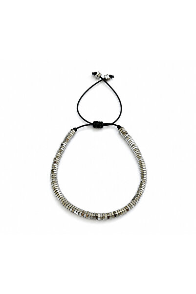 Alnis Atelier Hematite Natural Stone Bracelet