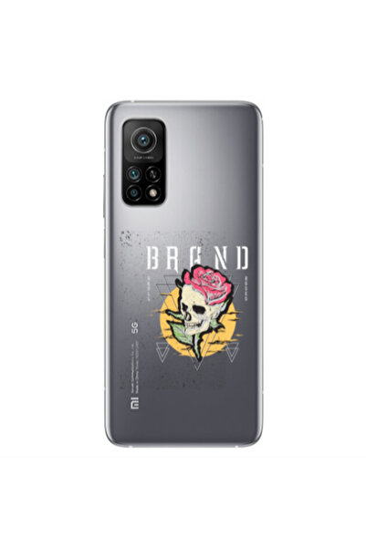Other Xiaomi Mi 10T Pro Skull Roses Transparent Silicone TPU Θήκη