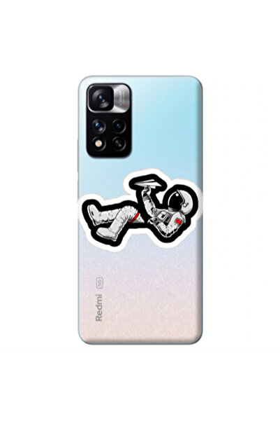 Other Xiaomi Redmi Note 11 Pro 5G Astronaut flies a plane Transparent Silicon...