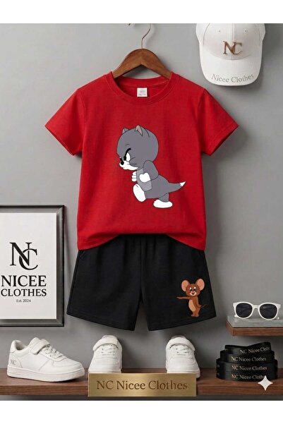 NC Nicee Clothes Summer Children's T-Shirt Shorts Unisex (Printed with Sensit...