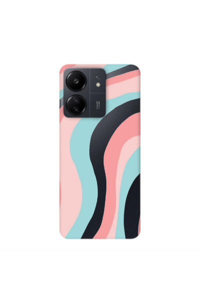 Other Xiaomi Redmi 13C Colored lines Transparent Silicone TPU Θήκη
