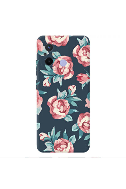 Other Xiaomi Redmi 12C Purple roses Transparent Silicone TPU Θήκη