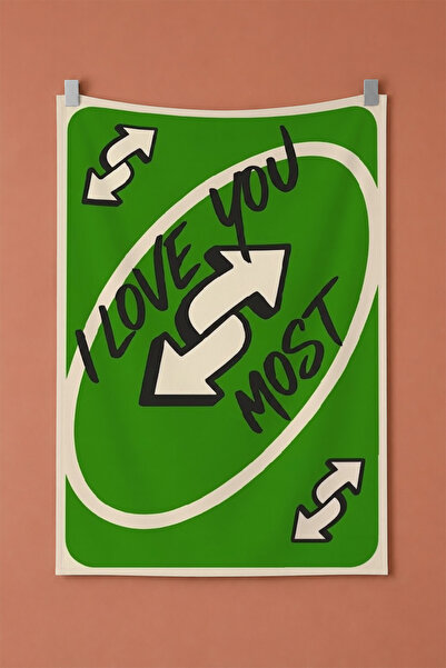 gxe.art Love You Most Green Card Themed Decorative Wall Covering Wall Tapestry