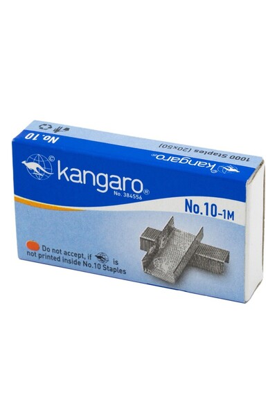 MC Micostore Скоби Kangaro No.10-1M, №10, за 15 листа, комплект от 1000 броя