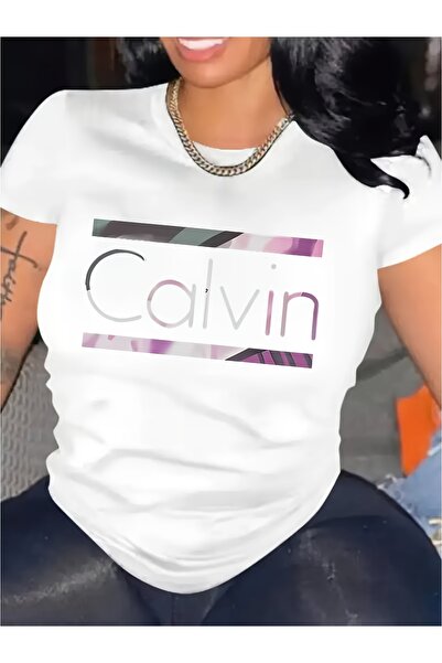 86033 Women'S - Crew Neck Short Sleeve T-Shirt with "" Print, Lightweight & S...