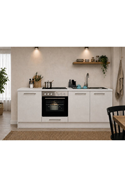 Tdesigno Riva Mutfak 3 Kapaklı - Alt Modül - Çok Amaçlı Dolap-200 cm - Fırın ...
