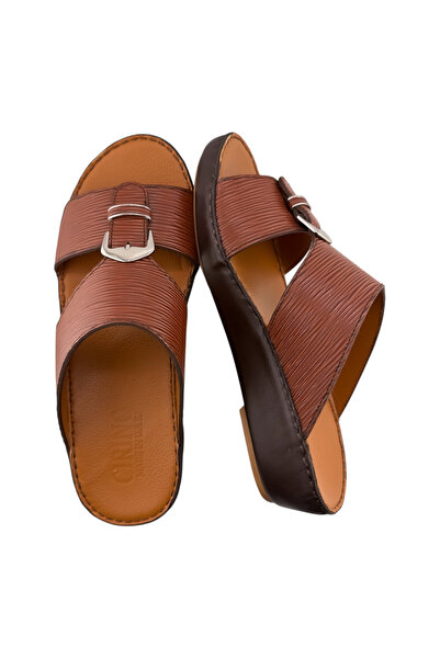 Cirino ( W-2000 ) Handmade Arabic Men's Slippers | Outdoor Arabic Sandals For...