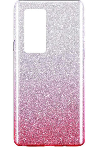 Other Θήκη Σιλικόνης Huawei P40 Pro Λαμπερή Δίχρωμη Ροζ Κωδικός: 39626