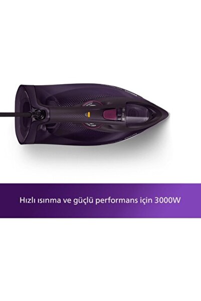 Philips Azur DST7061/30 Buharlı Ütü Koyu Mor