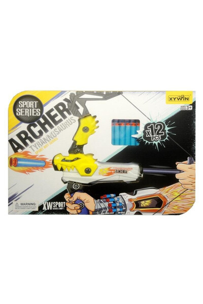 Swede Arma de jucarie SWEDE, arbaleta cu 12 proiectile moi si mini tinta, mul...