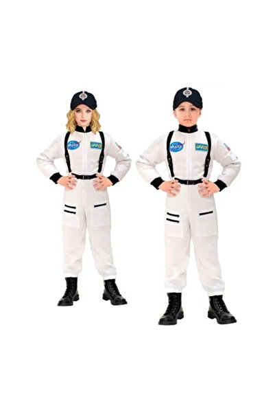 Widmann Costum astronaut alb, Widmann, roz. 158, pentru copii 11/13 ani, deta...