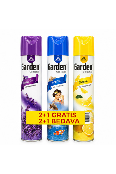 SORA Set 3 Spray-uri Odorizante Cameră Garden Collection 300 ml (Lavender + O...