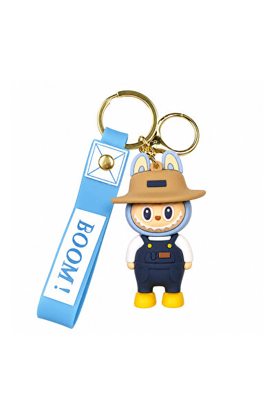 Generic BOOM! Mini Cartoon Bunny Keychain Model Cute PVC Key Ring Pendant for...