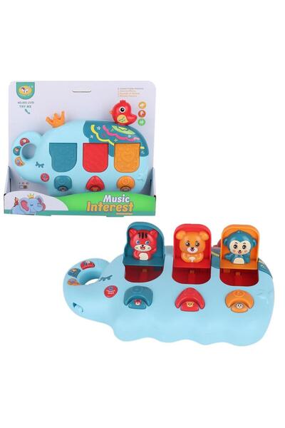 Askato Figurina interactiva muzicala elefant multicolor 0x22x26cm