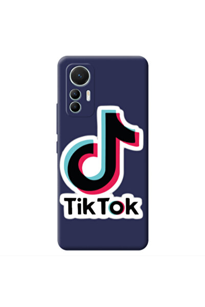 Other Xiaomi Mi 12 Lite Tik Tok Dark blue Colored Silicone TPU Θήκη