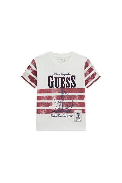 Guess Tricou băieți N6RI15K6XN1 Alb