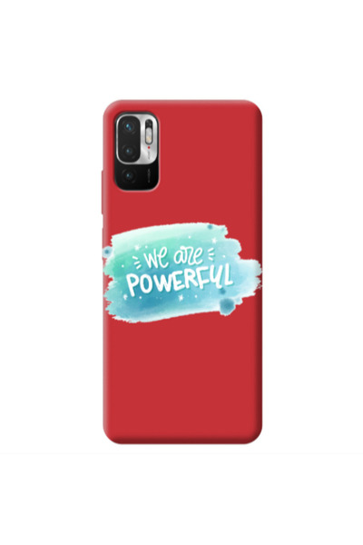 Other Xiaomi Redmi Note 10 Pro 5G We are Powerful Red Colored Silicone TPU Θήκη
