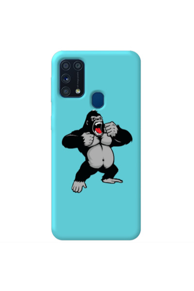 Other Samsung M31 Angry Gorilla2 Turquoise Colored Silicone TPU Θήκη