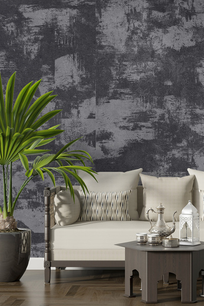 dreamwall Modern Fırça Efektli Dekoratif Desenli Tek Parça Tekstil Duvar Kağıdı