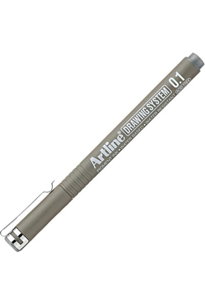 artline Drawing System 0.1 Çizim Kalemi Uç:0,1mm Grey