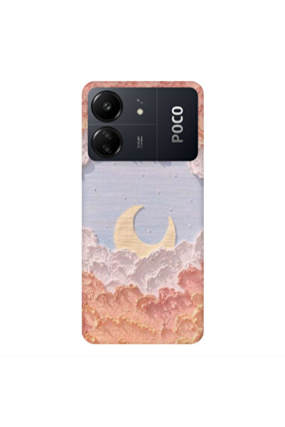 Other Xiaomi Poco C65 Moon Clouds Transparent Silicone TPU Θήκη